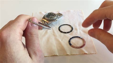 how to replace a rolex insert gmt|rolex master bezel insert.